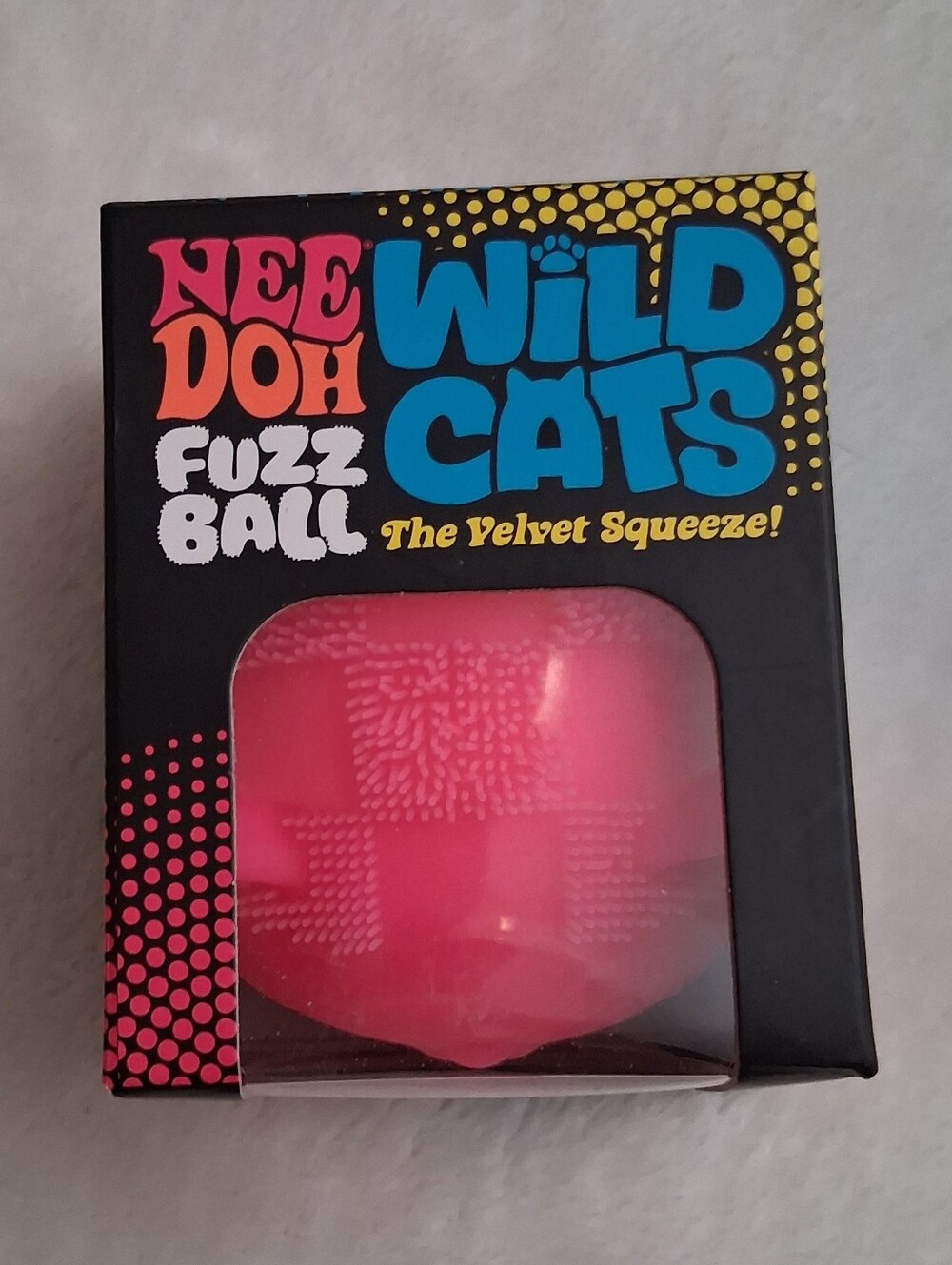 Ultra RARE Wild Cats Fuzz Ball Kids PINK- LAST ONE !!! WINKY FACE